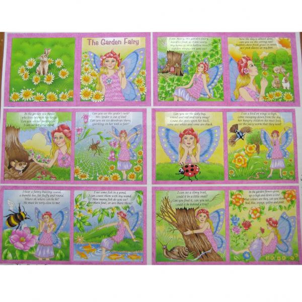 Garden Fairy Cloth Book to Make - Click Image to Close